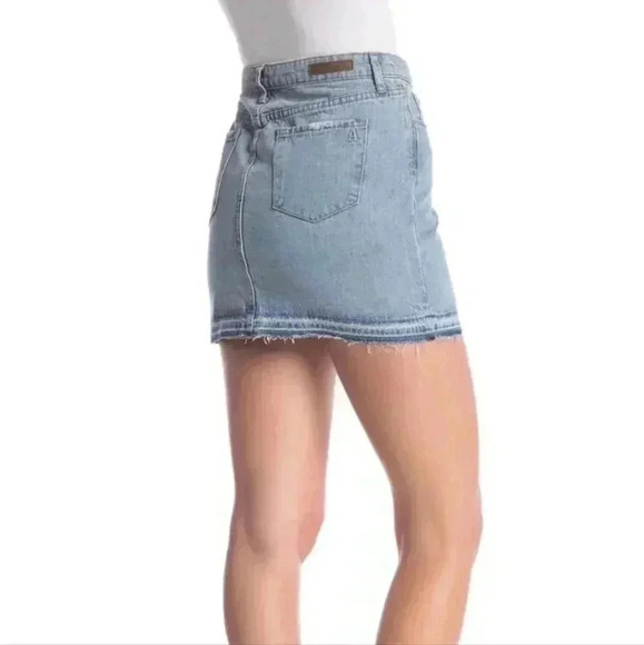 Article of Society Stacy Denim Jean Mini Skirt Size 28 Cowgirl Boho Western - Picture 4 of 4